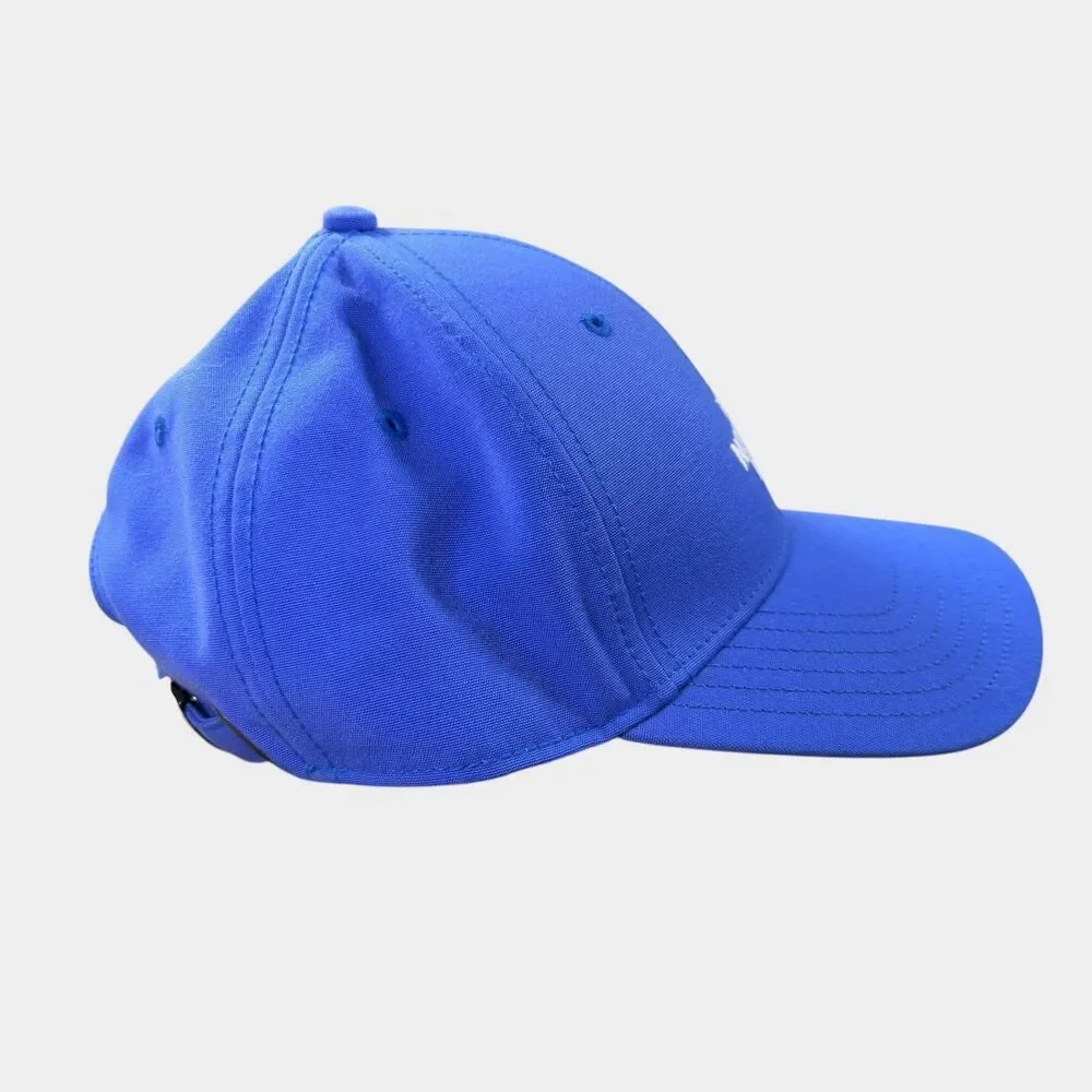 The North Face Hat Cap Blue White Logo Embroidered Adjustable Unisex